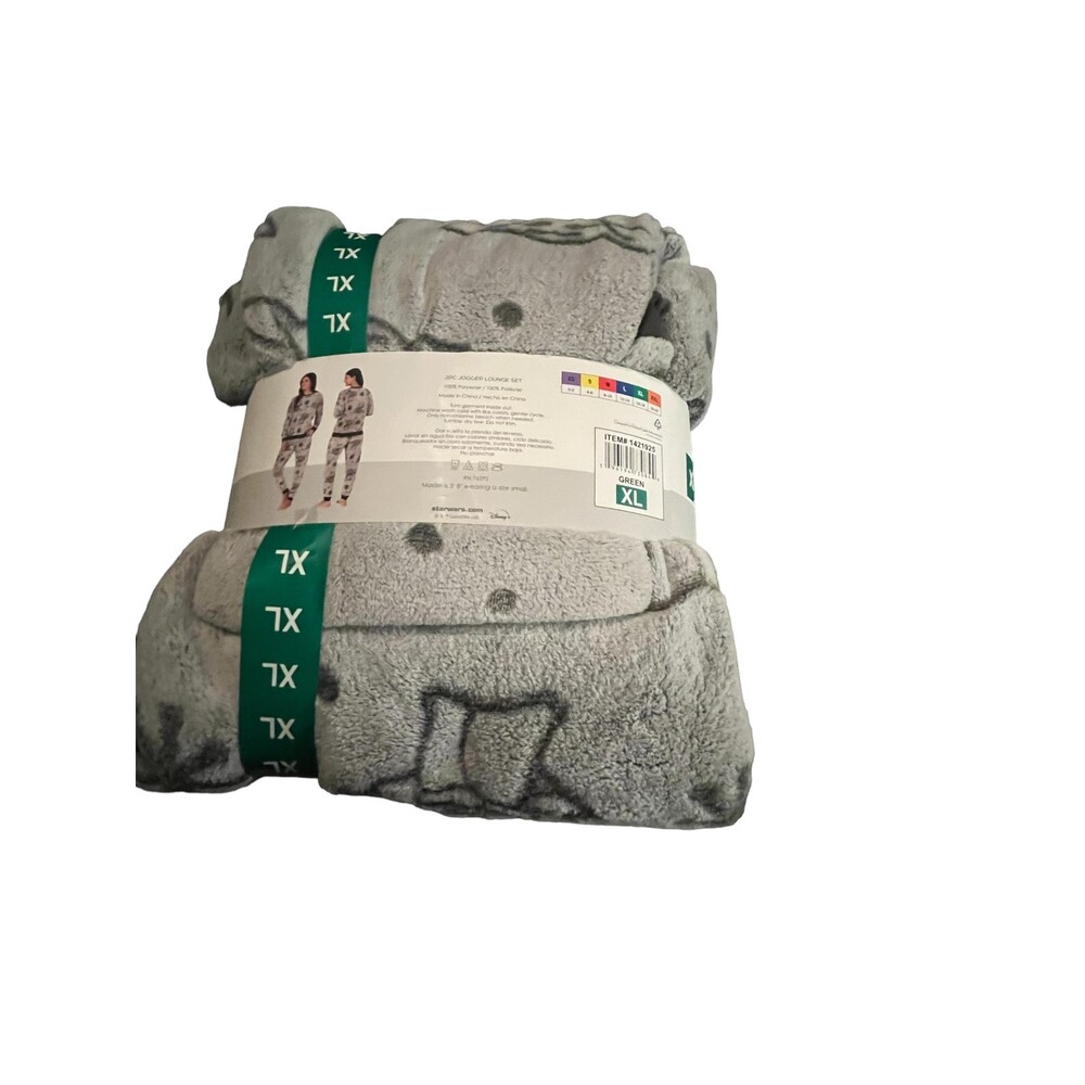 Star Wars Yoda Fleece Pajamas XL - Picture 3 of 5